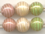 12MM Round with Filigrana in Pink, Ivory or Green